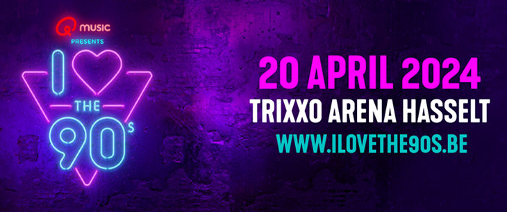 'I love the 90’s’ blaast dak van Trixxo Arena Hasselt er op 20 april 2024 opnieuw af