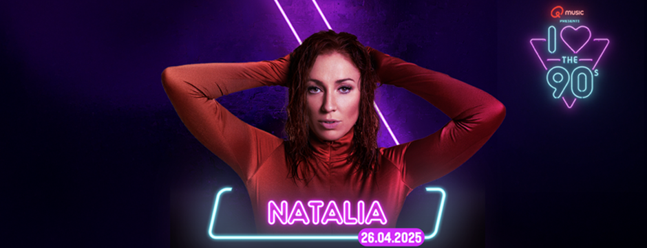 Natalia voor het eerst op 'I love the 90s - The party' in Hasselt