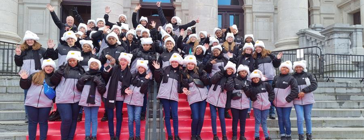 Belle Perez brengt 50-koppig Zuid-Afrikaans kinderkoor Bloemfontein mee naar Heist-op-den-Berg Belle Perez brengt 50-koppig Zuid-Afrikaans kinderkoor Bloemfontein mee naar Heist-op-den-Berg