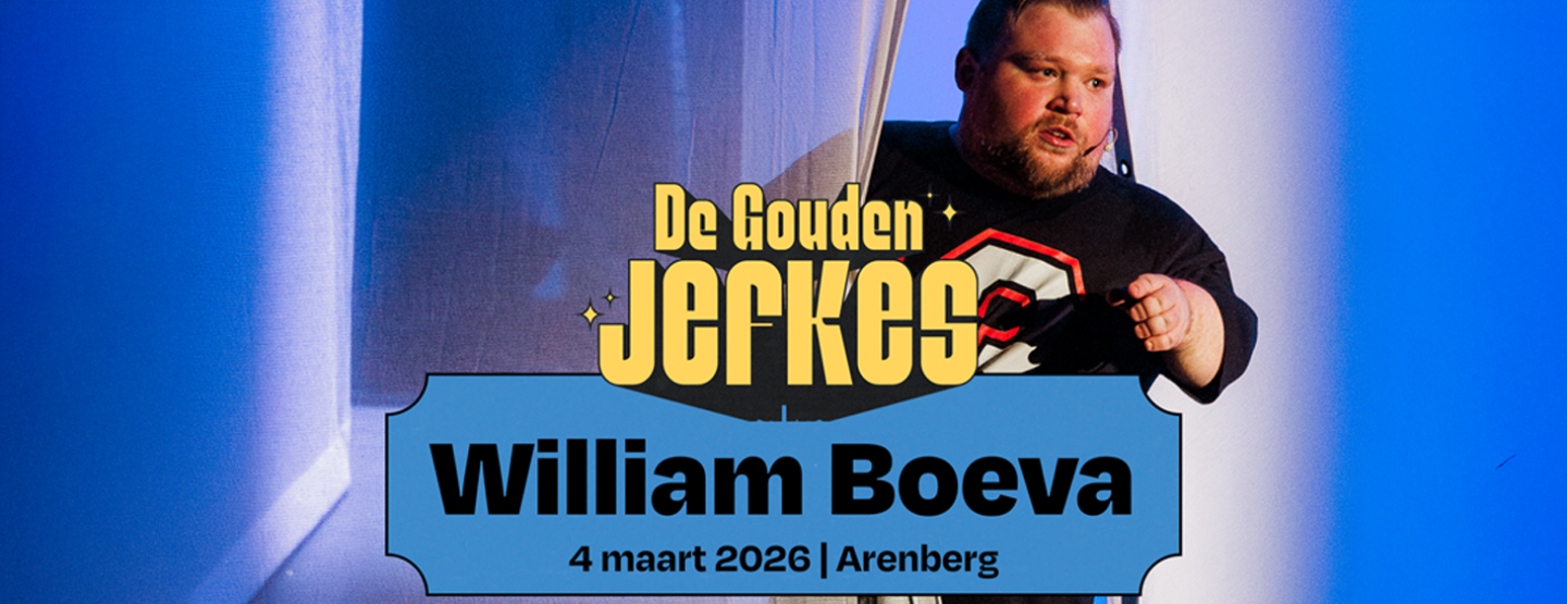William Boeva presentator van Gala van de Gouden Jefkes