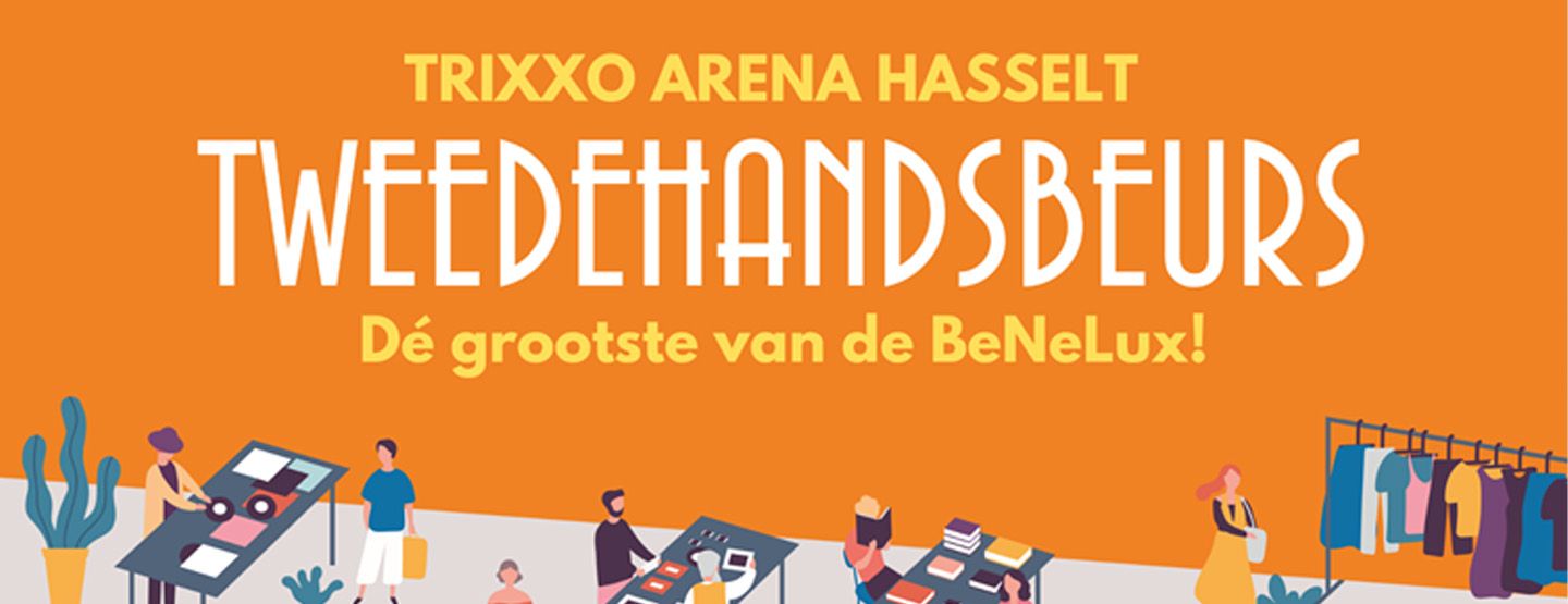 Trixxo Arena Hasselt maakt zich op voor Mega Indoor Tweedehandsbeurs op 8 en 11 november 2026 Trixxo Arena Hasselt maakt zich op voor Mega Indoor Tweedehandsbeurs op 8 en 11 november 2026