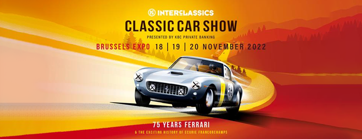 InterClassics Classic Car Show Brussels viert 75 jaar Ferrari en 50 jaar BMW M!