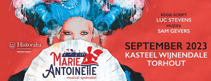 Groots musicalspektakel 'Marie-Antoinette' strijkt in september 2023 neer aan kasteel van Wijnendale!