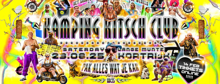 Stormloop op tickets bij start ticketverkoop Kamping Kitsch Club 2025!