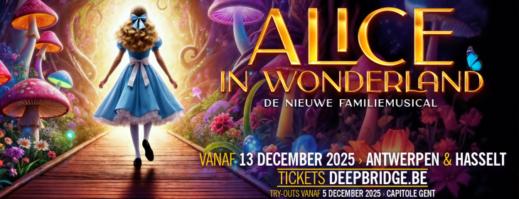 Jervin Weckx schrijft én regisseert nieuwe familiemusical ‘Alice in Wonderland’