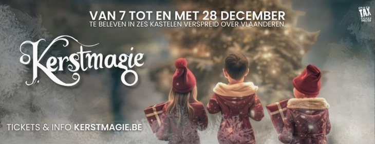 Jubileumeditie 'Kerstmagie' betovert 6 kastelen in Vlaanderen
