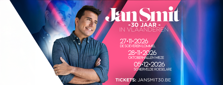 Jan Smit kondigt in uitzinnige AFAS Dome nieuwe jubileumtournee ‘Jan Smit - 30 jaar in Vlaanderen’ aan