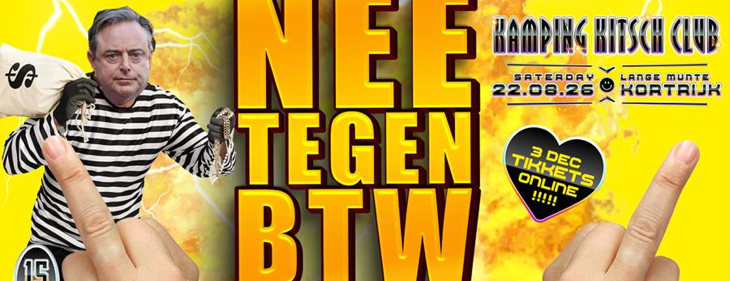 Kamping Kitsch Club verkoopt bijna helft van alle tickets voor 2026 op één namiddag: “Onze NEE tegen BTW-oproep heeft duidelijk effect”