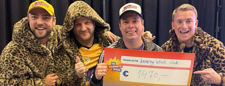 Effe Serieus (&lsquo;Baila de Gasolina&rsquo;) komt naar Kamping Kitsch Club en doneert namens het festival bijna 1.500 euro aan De Warmste Week