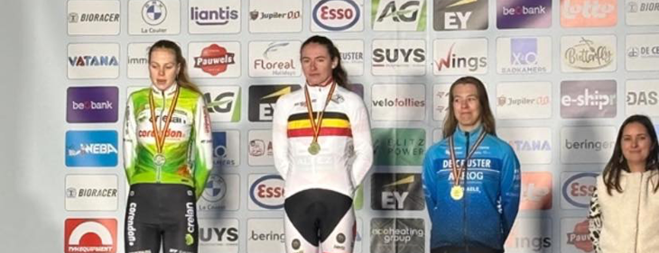 Maldegemse Xenna De Bruyckere pakt brons op het BK veldrijden