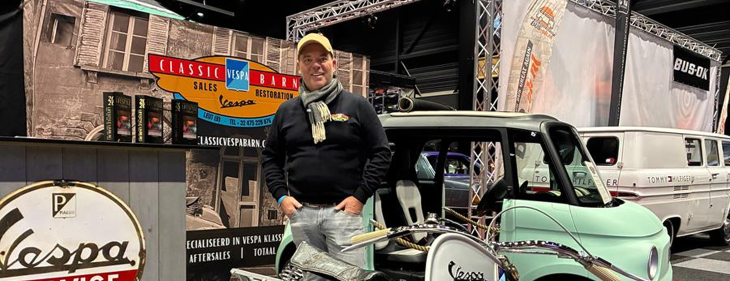 Unieke Vespa (V98) van Maasmechelaar is topstuk op InterClassics Maastricht: &ldquo;Van dit exemplaar zijn er maar enkele gemaakt, dus die gaan vlotjes boven de 75.000 euro!&rdquo;